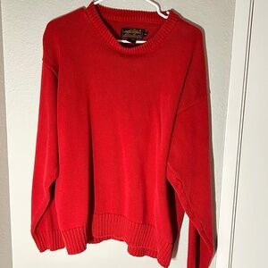 Eddier Bauer red sweater